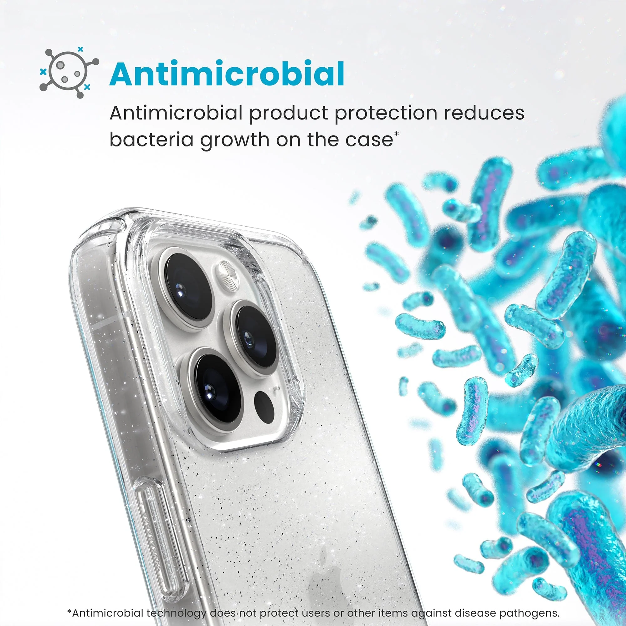 GemShell Glitter Apple iPhone 16 Pro Case - Image 4