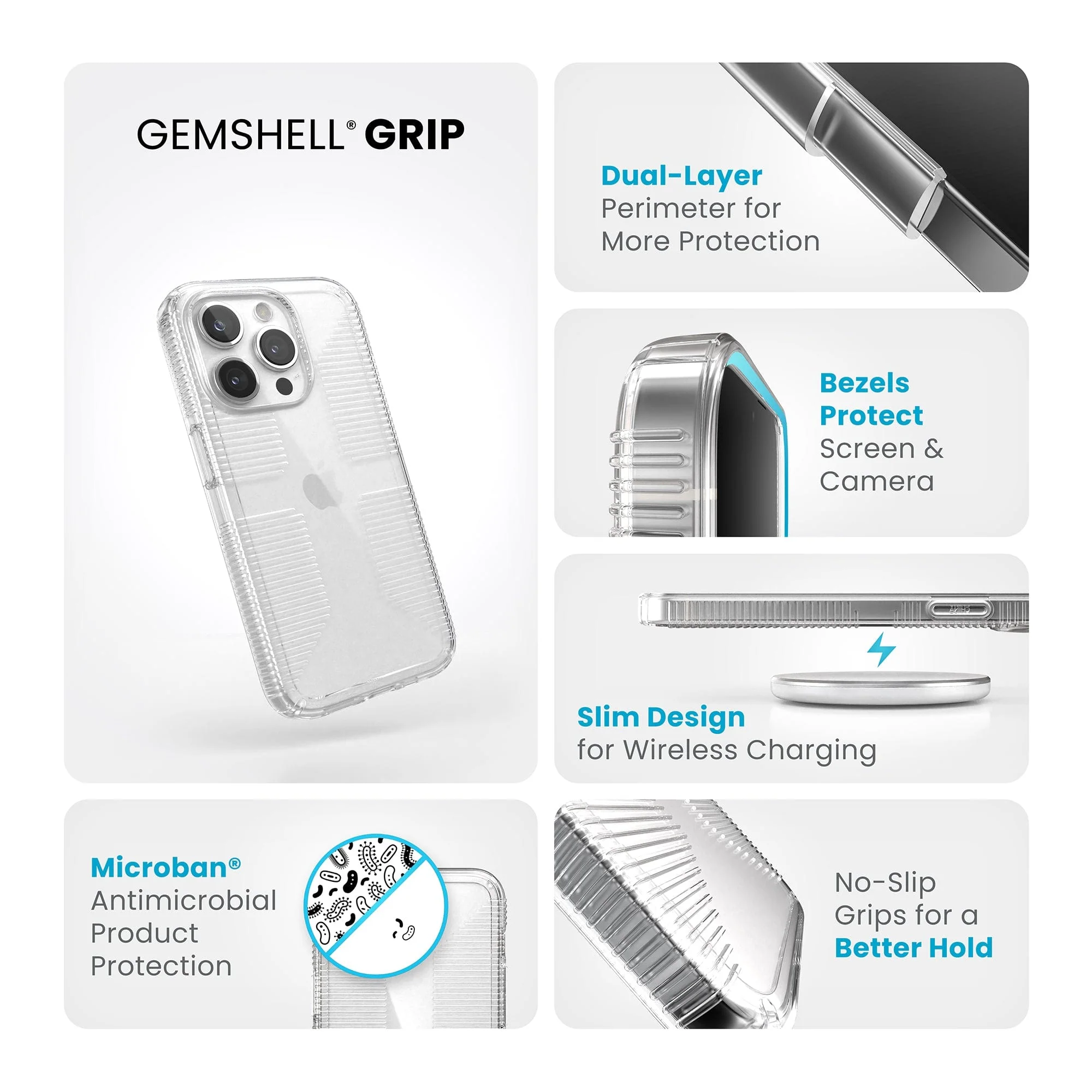 GemShell Grip iPhone 15 Pro Cases - Image 9