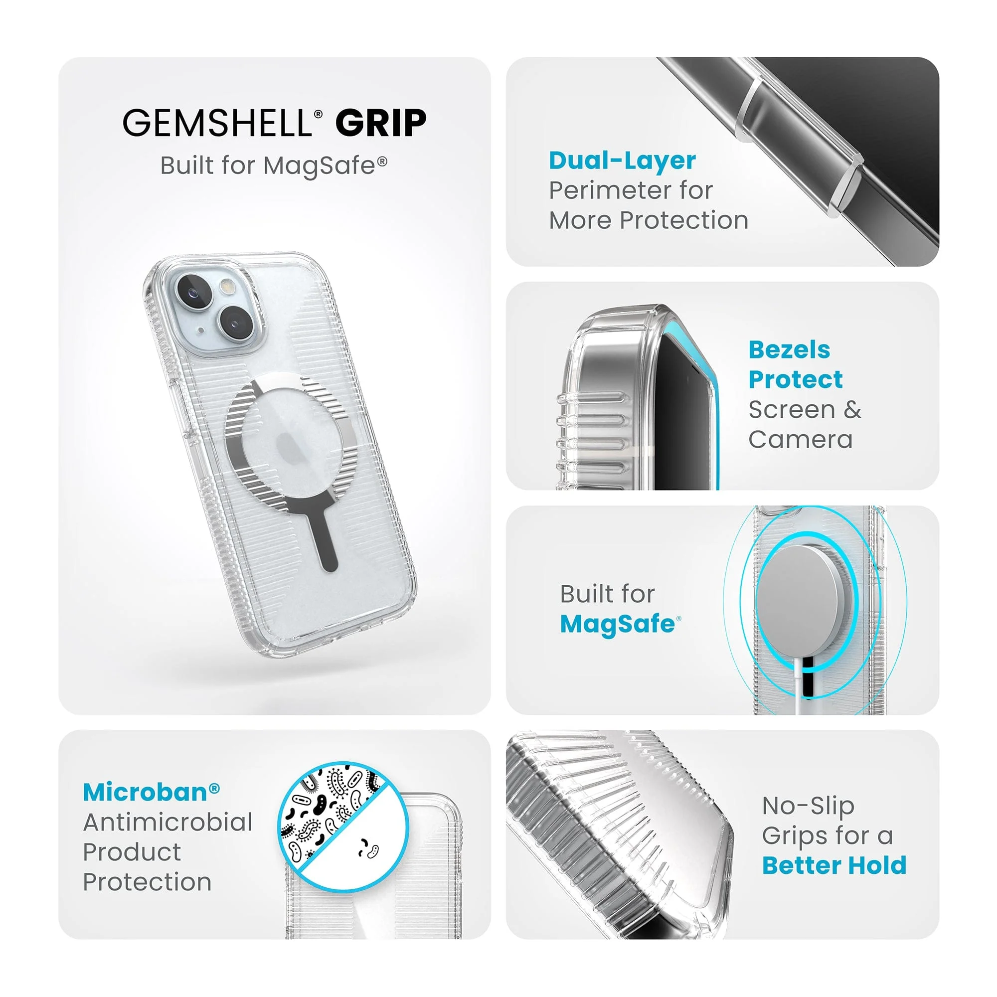 GemShell Grip MagSafe Apple iPhone 15 Case - Image 9