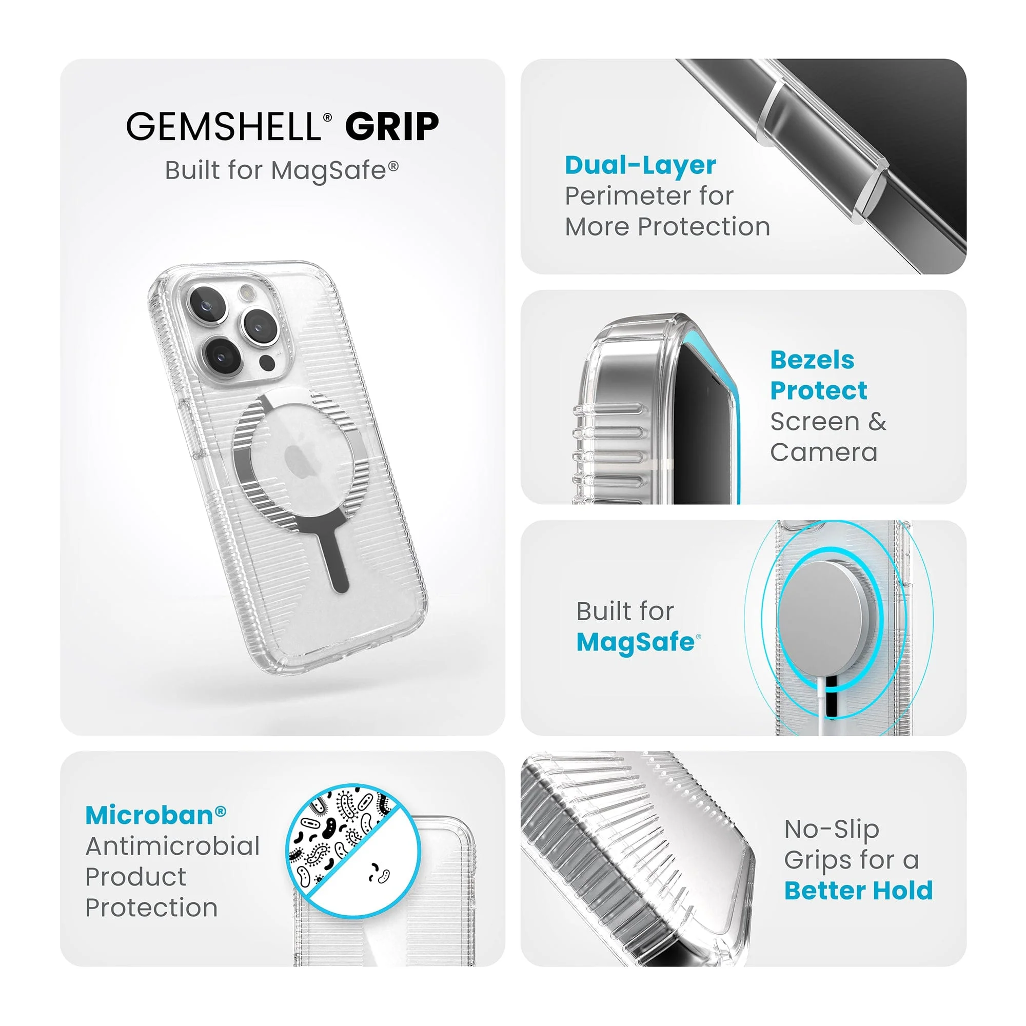 GemShell Grip MagSafe iPhone 15 Pro Cases - Image 9