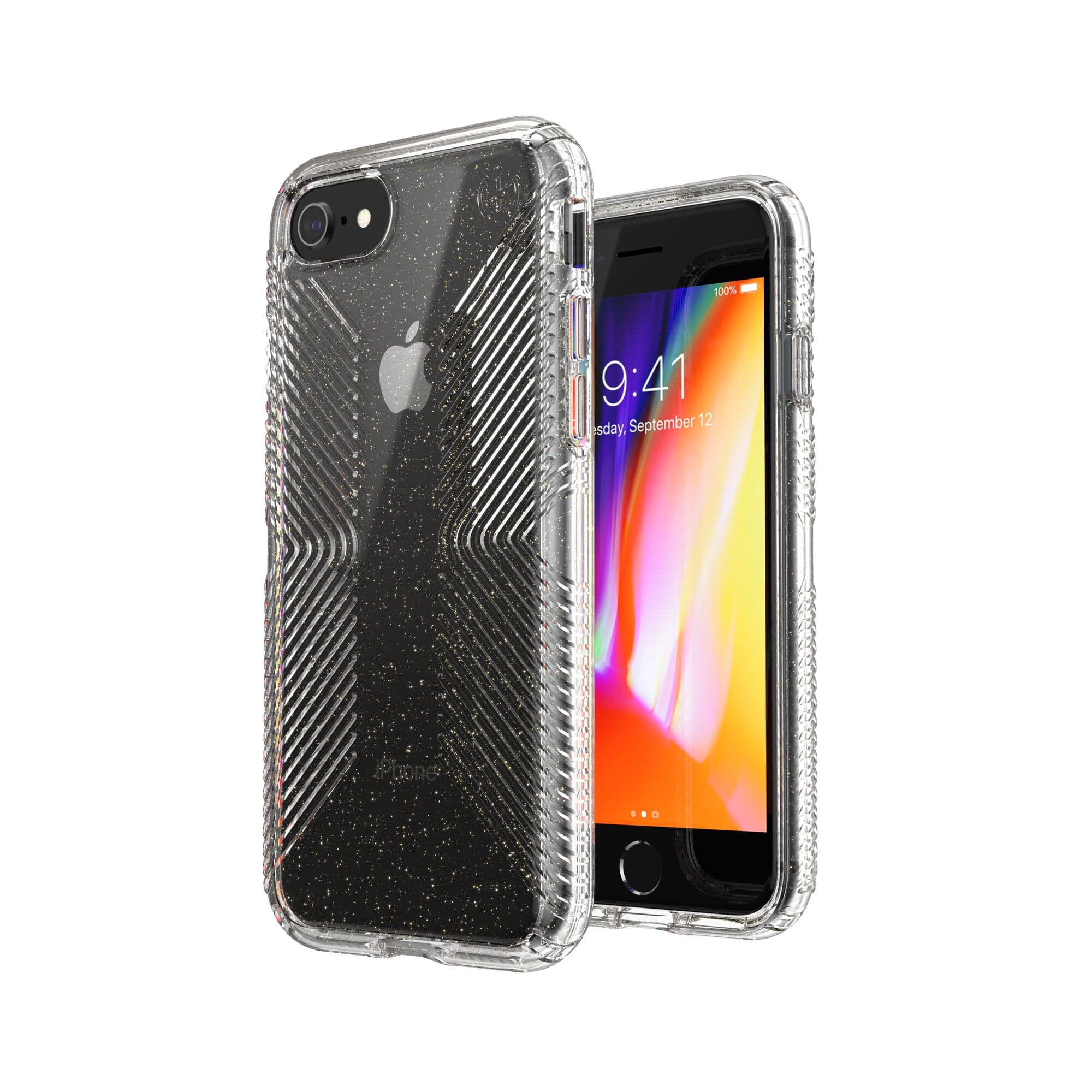 Presidio Perfect-Clear Glitter + Grips iPhone SE (2022/2020) / iPhone 8 Cases - Image 3