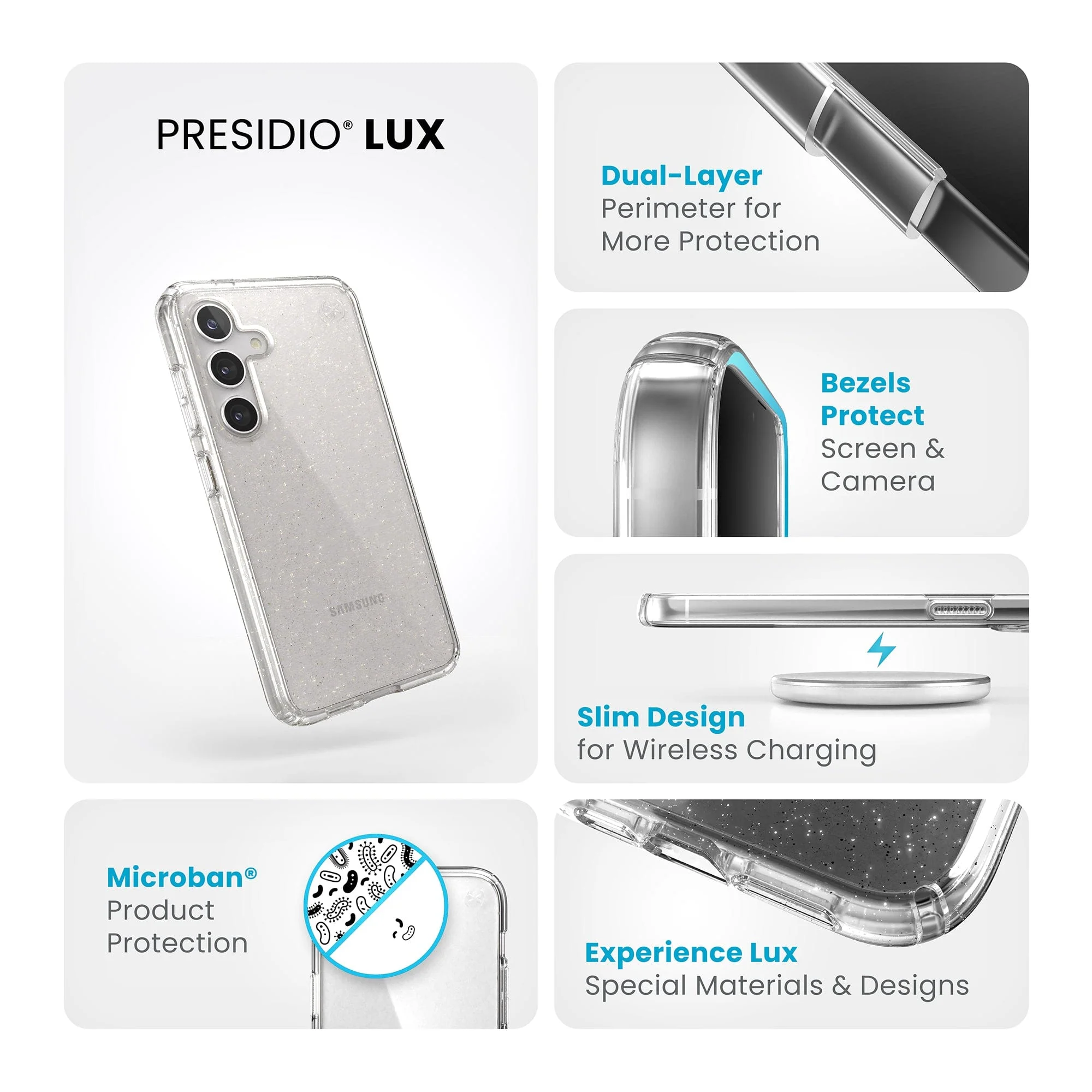 Presidio Lux Glitter Samsung Galaxy S24 Cases - Image 9