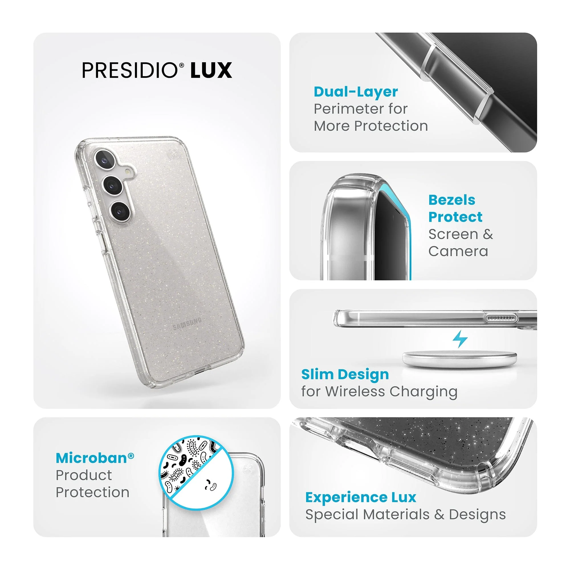 Presidio Lux Glitter Samsung Galaxy S24+ Cases - Image 9