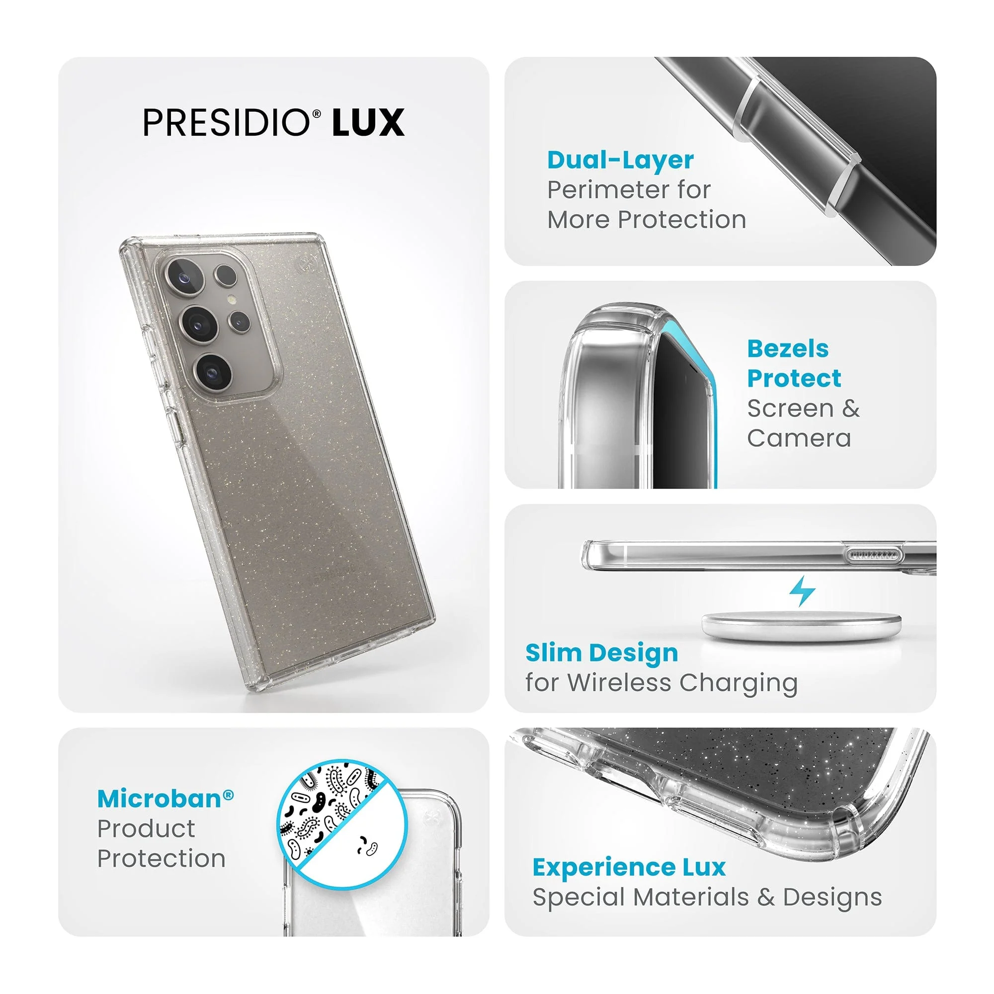 Presidio Lux Glitter Samsung Galaxy S24 Ultra Cases - Image 9