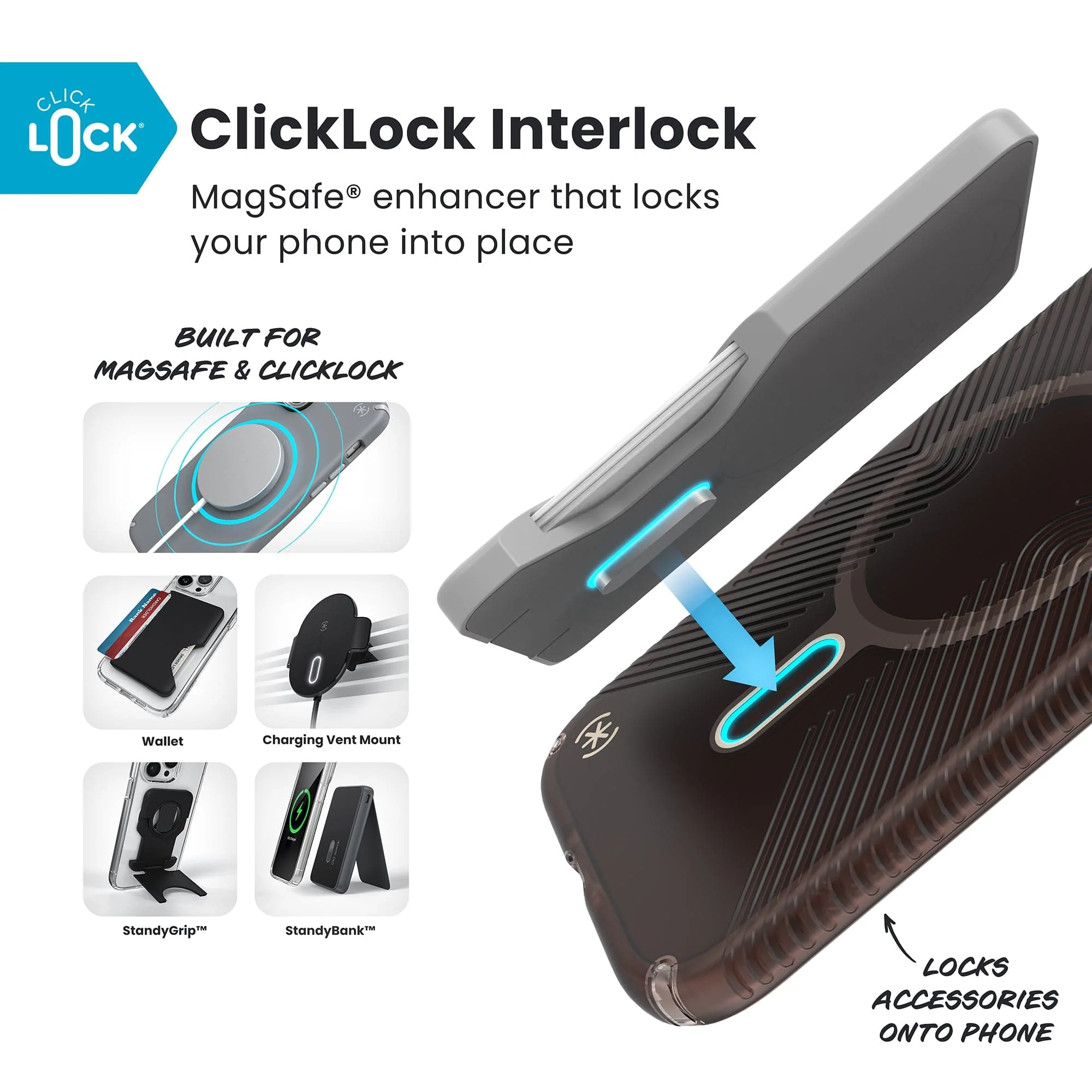 Presidio Lux Grip + Mist MagSafe with ClickLock Apple iPhone Air Case - Image 2