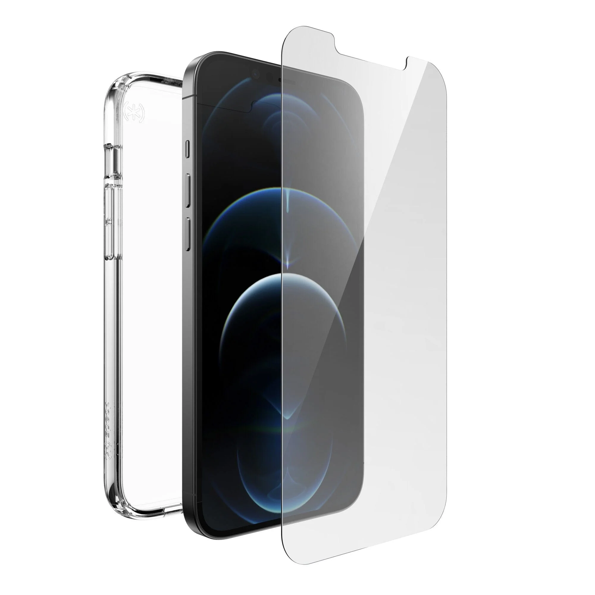 Presidio Perfect-Clear + ShieldView Glass Bundle iPhone 12 Pro Max Cases