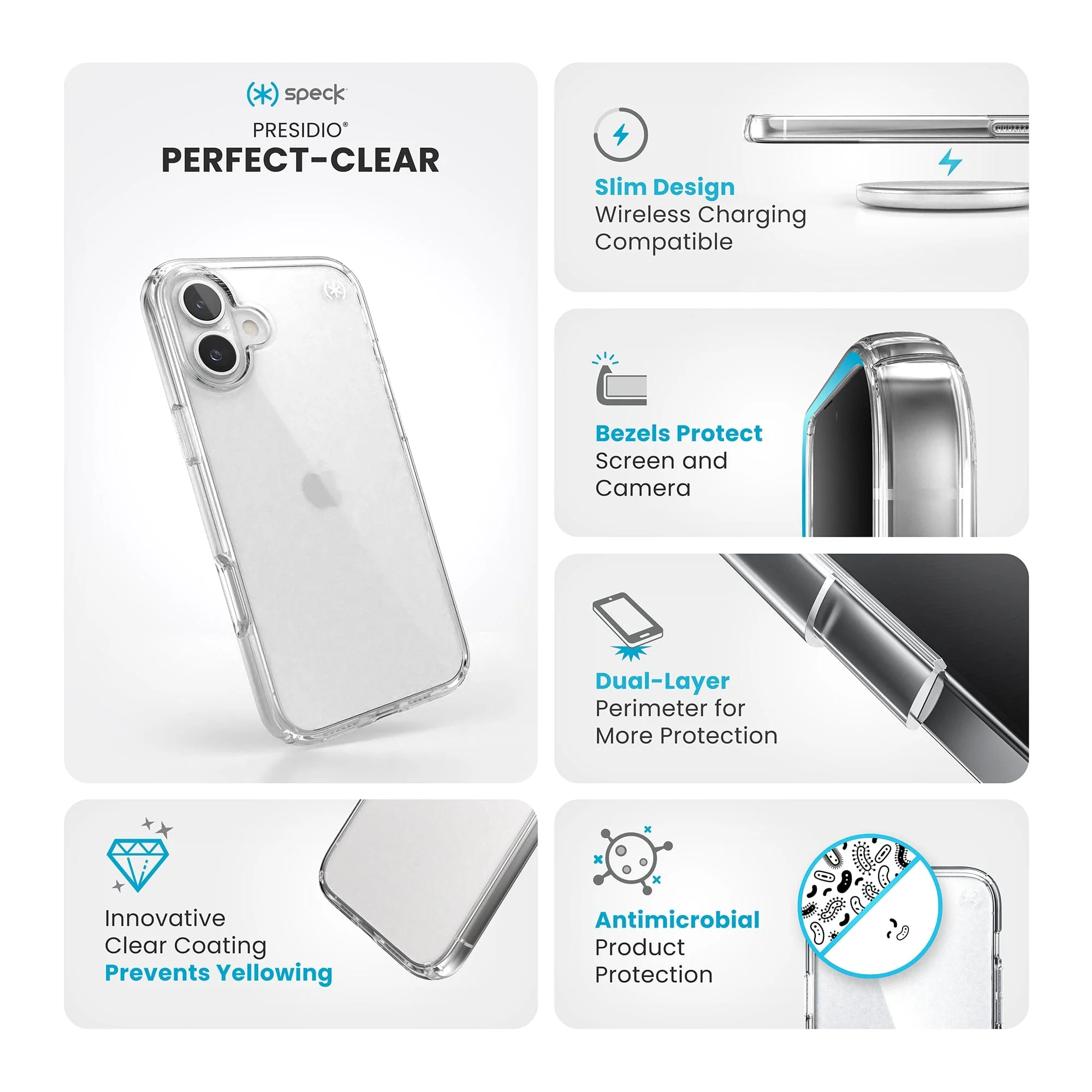 Presidio Perfect-Clear Apple iPhone 16 Plus Case - Image 10