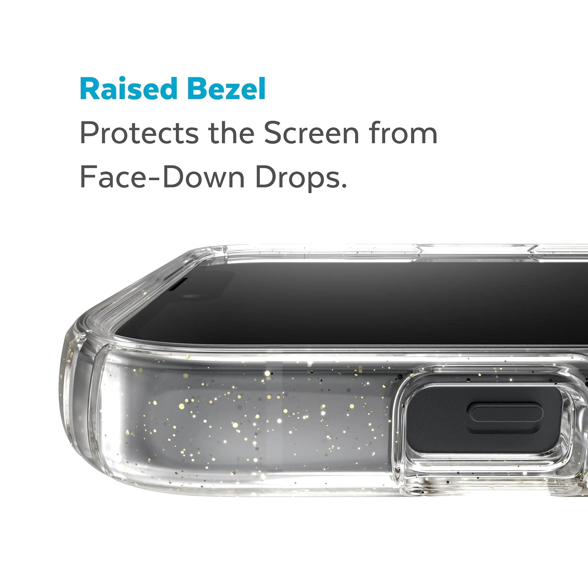 Presidio Perfect-Clear Glitter Apple iPhone 14 Case - Image 4
