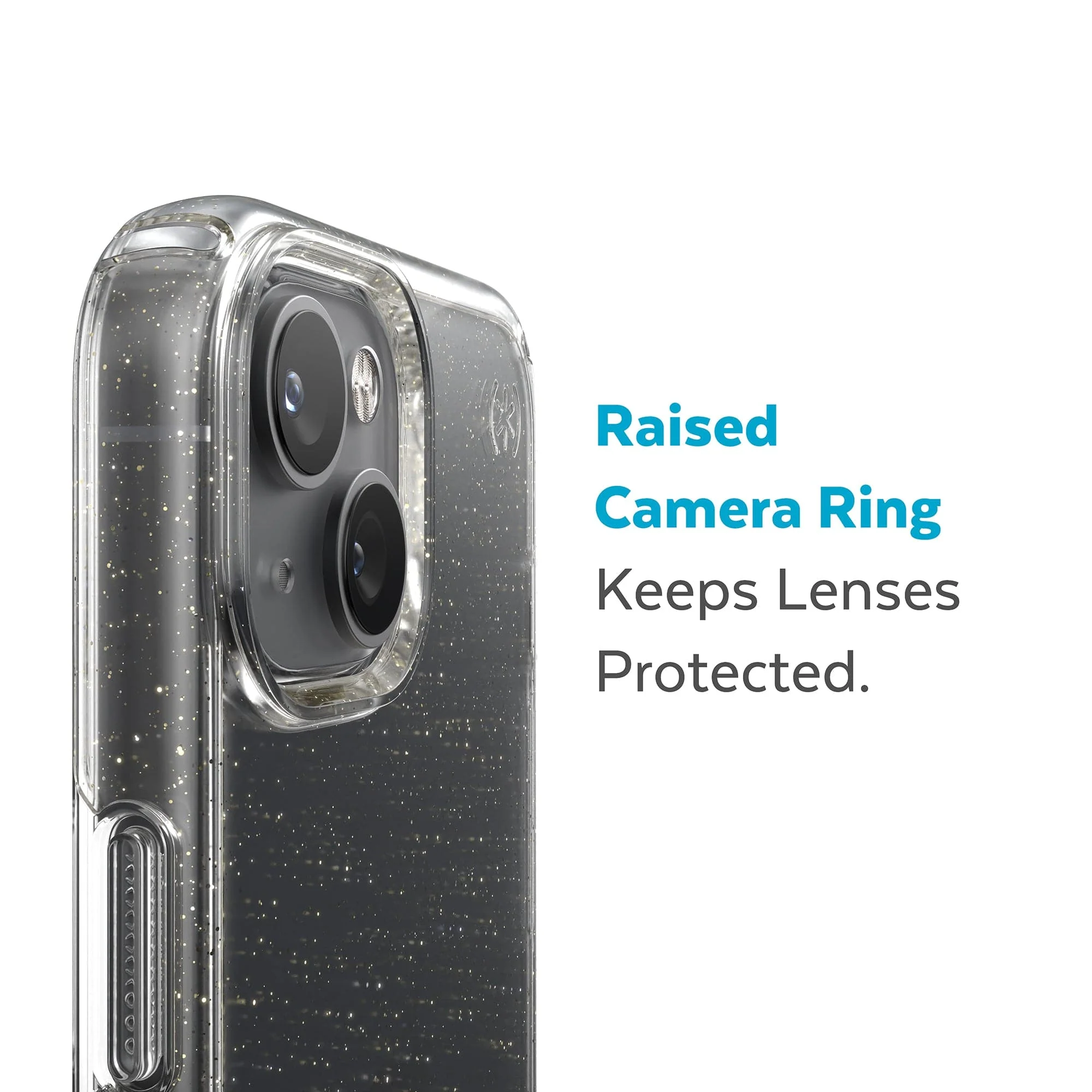 Presidio Perfect-Clear Glitter Apple iPhone 14 Case - Image 5