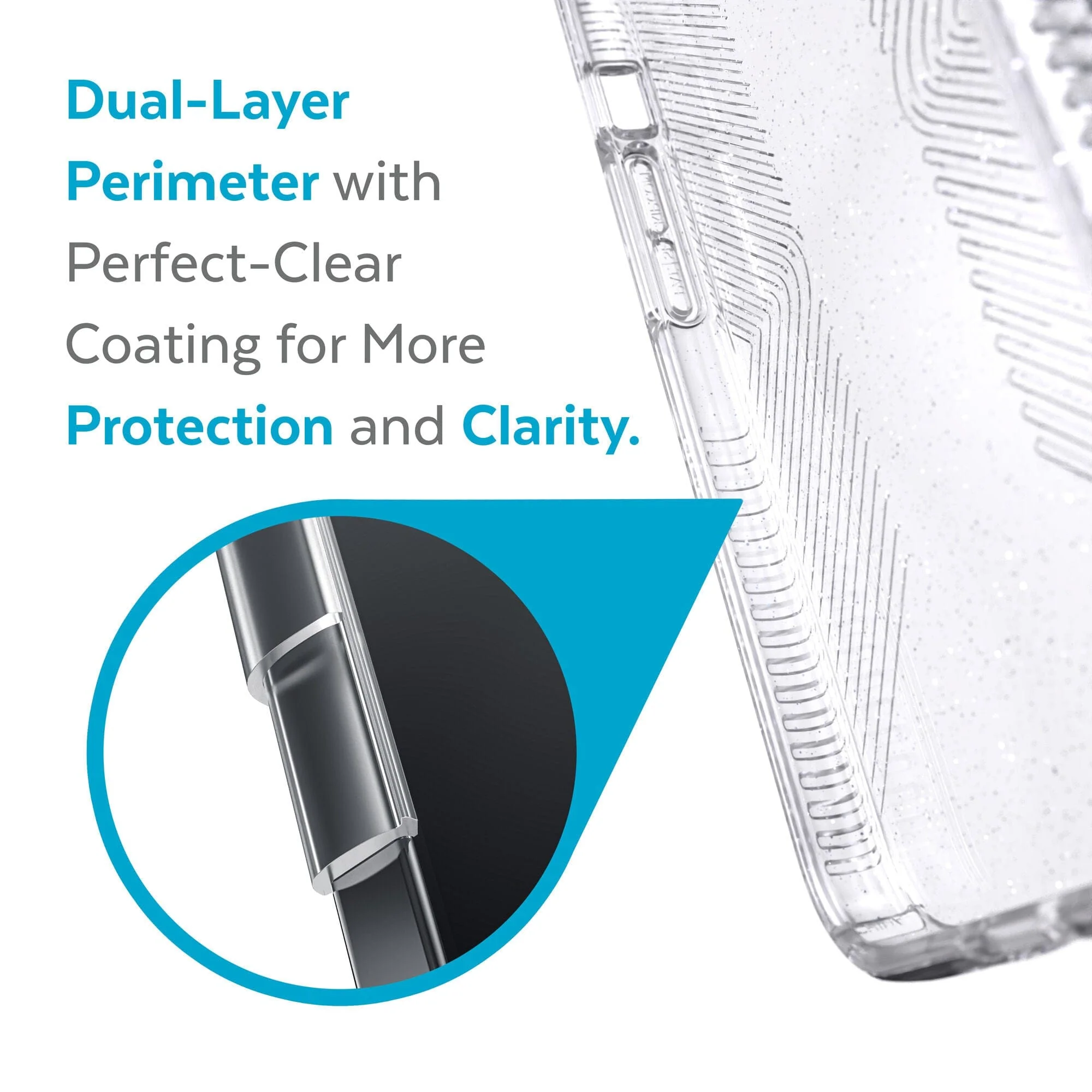 Presidio Perfect-Clear Glitter + Grips iPhone 13 Cases - Image 3