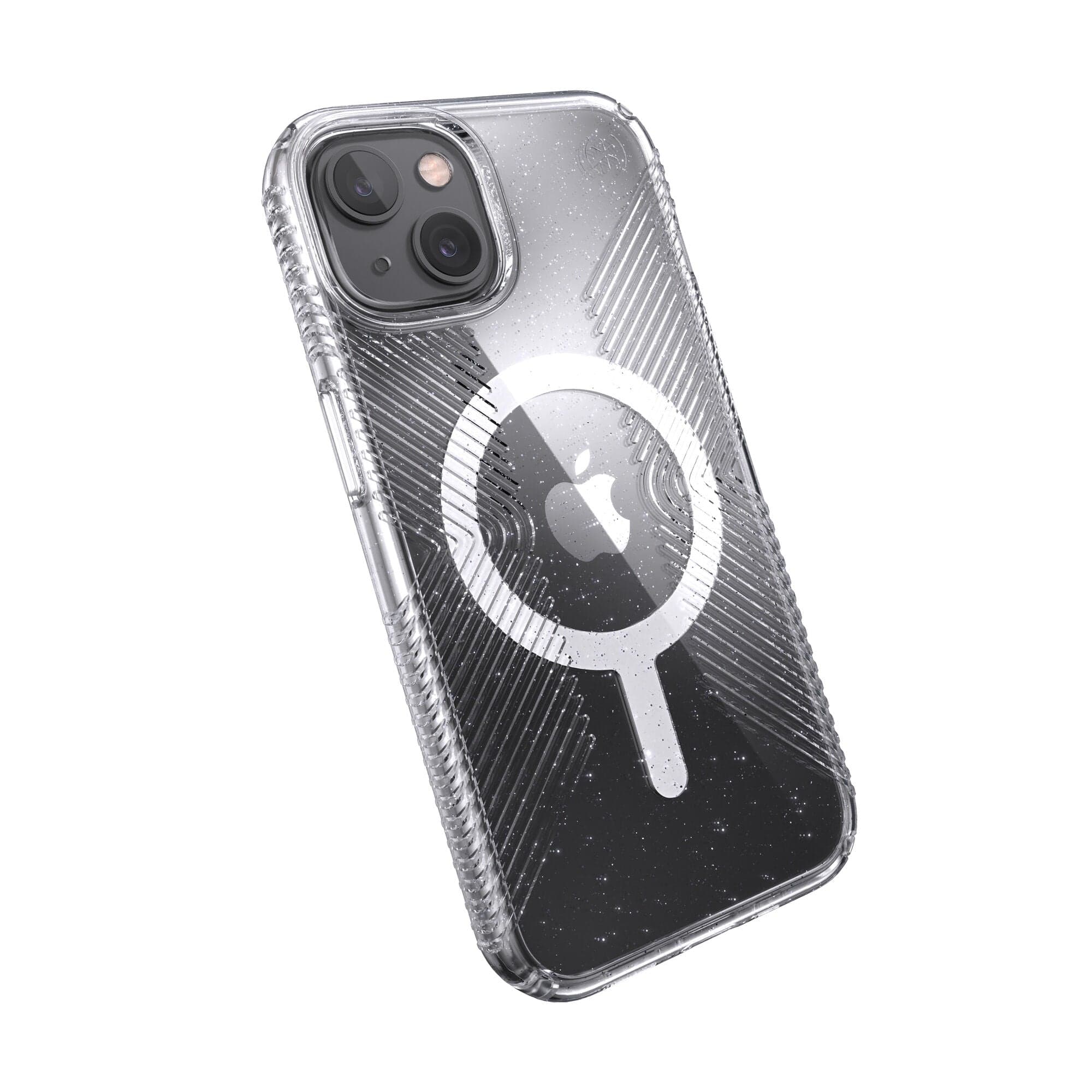 Presidio Perfect-Clear Glitter + Grips MagSafe iPhone 13 Cases