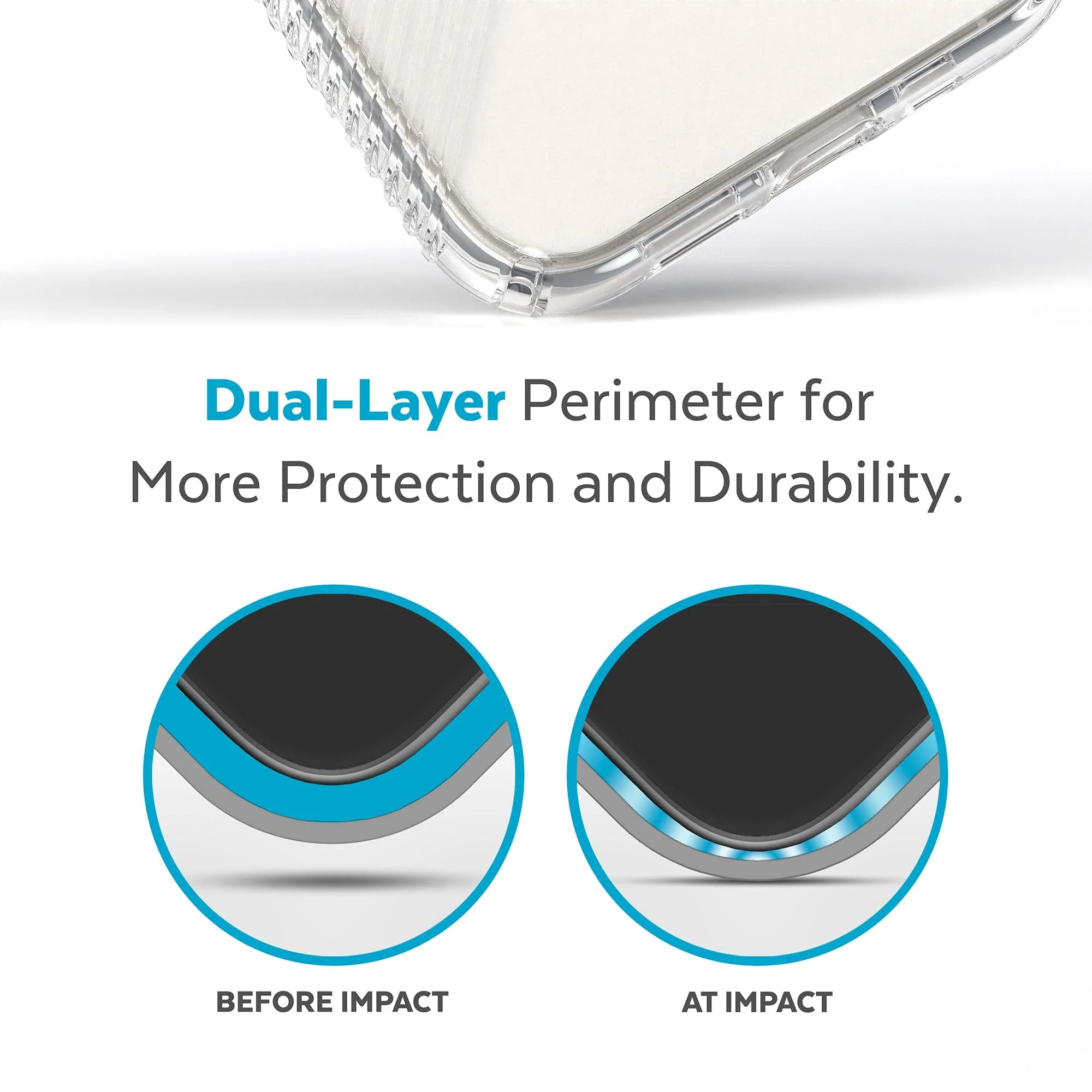 Presidio Perfect-Clear Grip MagSafe Apple iPhone 14 Case - Image 3