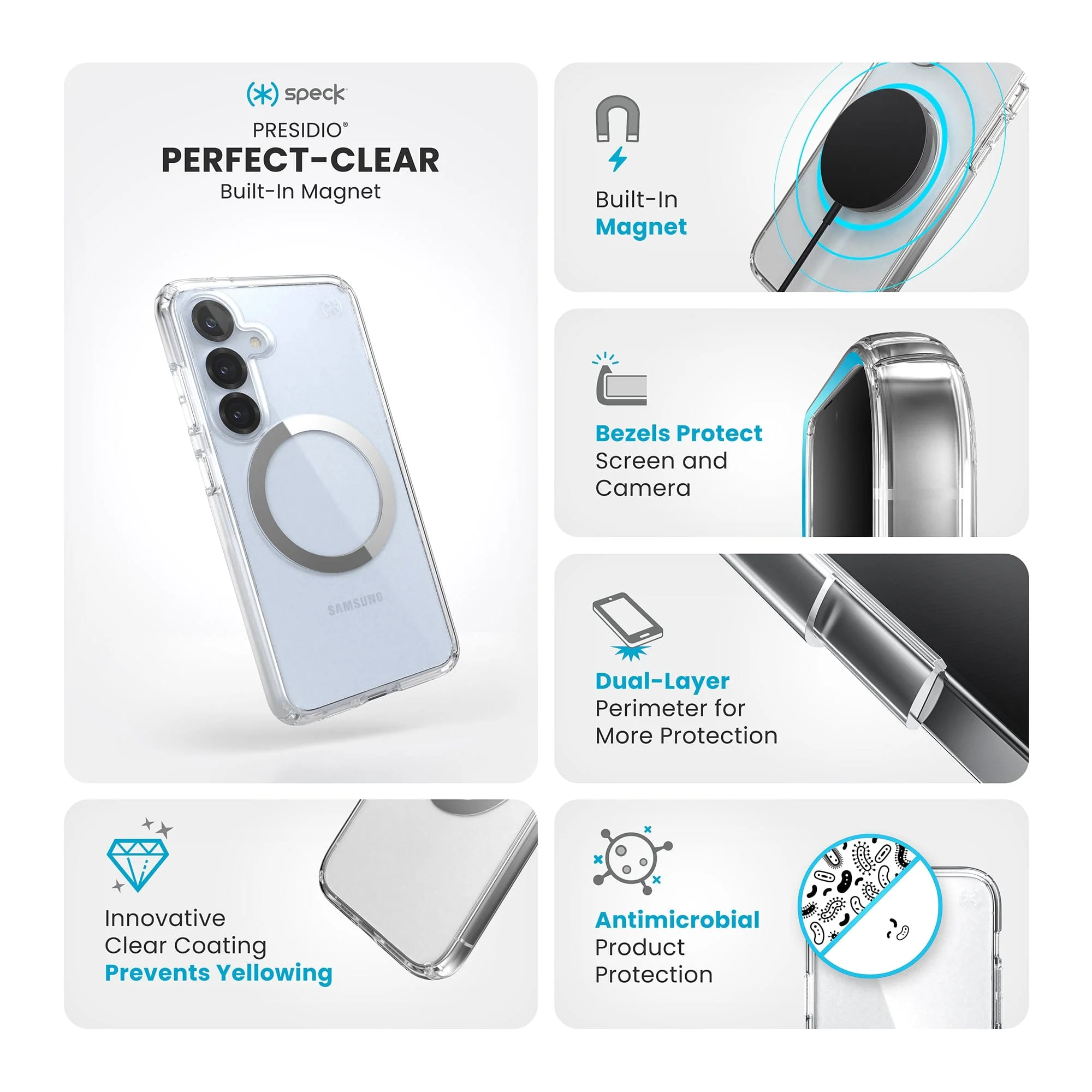 Presidio Perfect-Clear Magnet Samsung Galaxy S25 Cases - Image 10