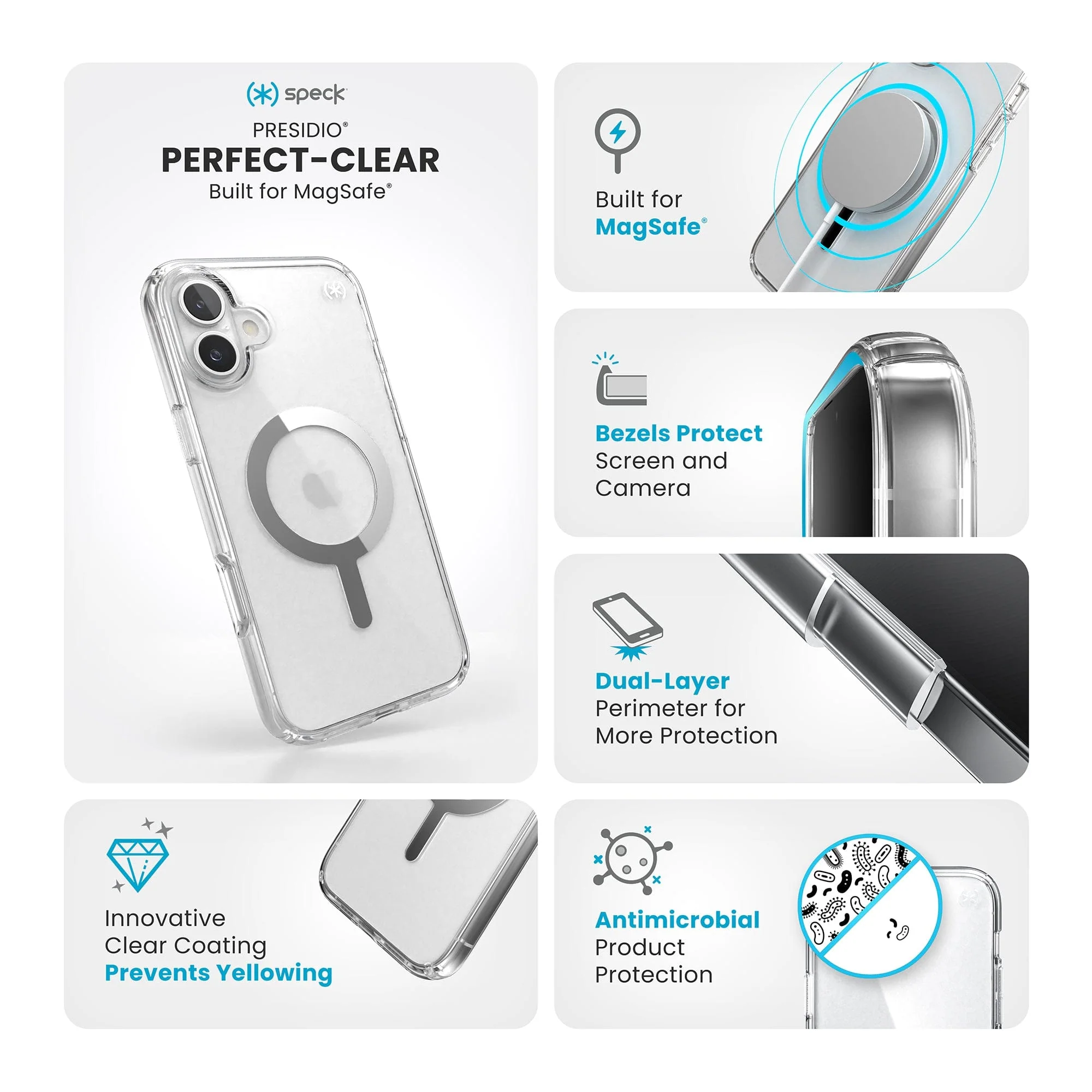 Presidio Perfect-Clear MagSafe Apple iPhone 16 Plus Case - Image 10