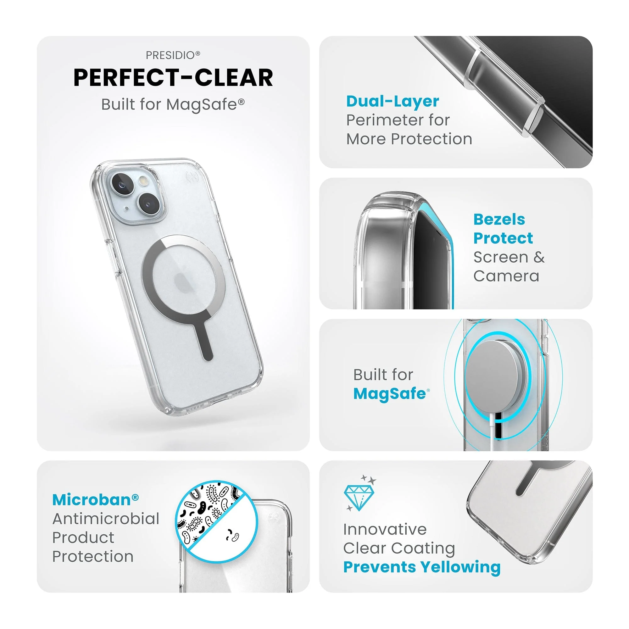 Presidio Perfect-Clear MagSafe Apple iPhone 15 Case - Image 9