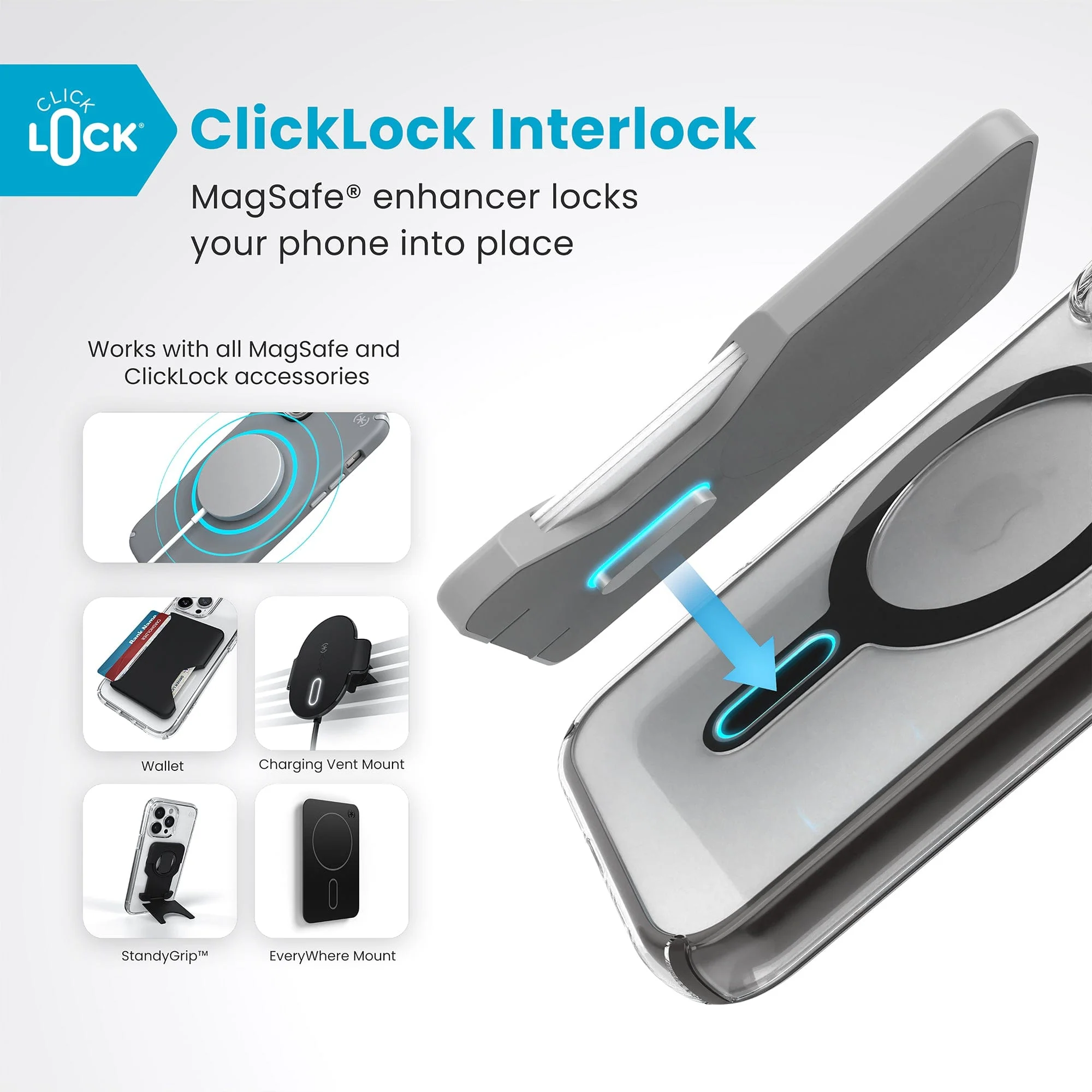 Presidio Perfect-Clear MagSafe with ClickLock Apple iPhone 16 Case - Image 12