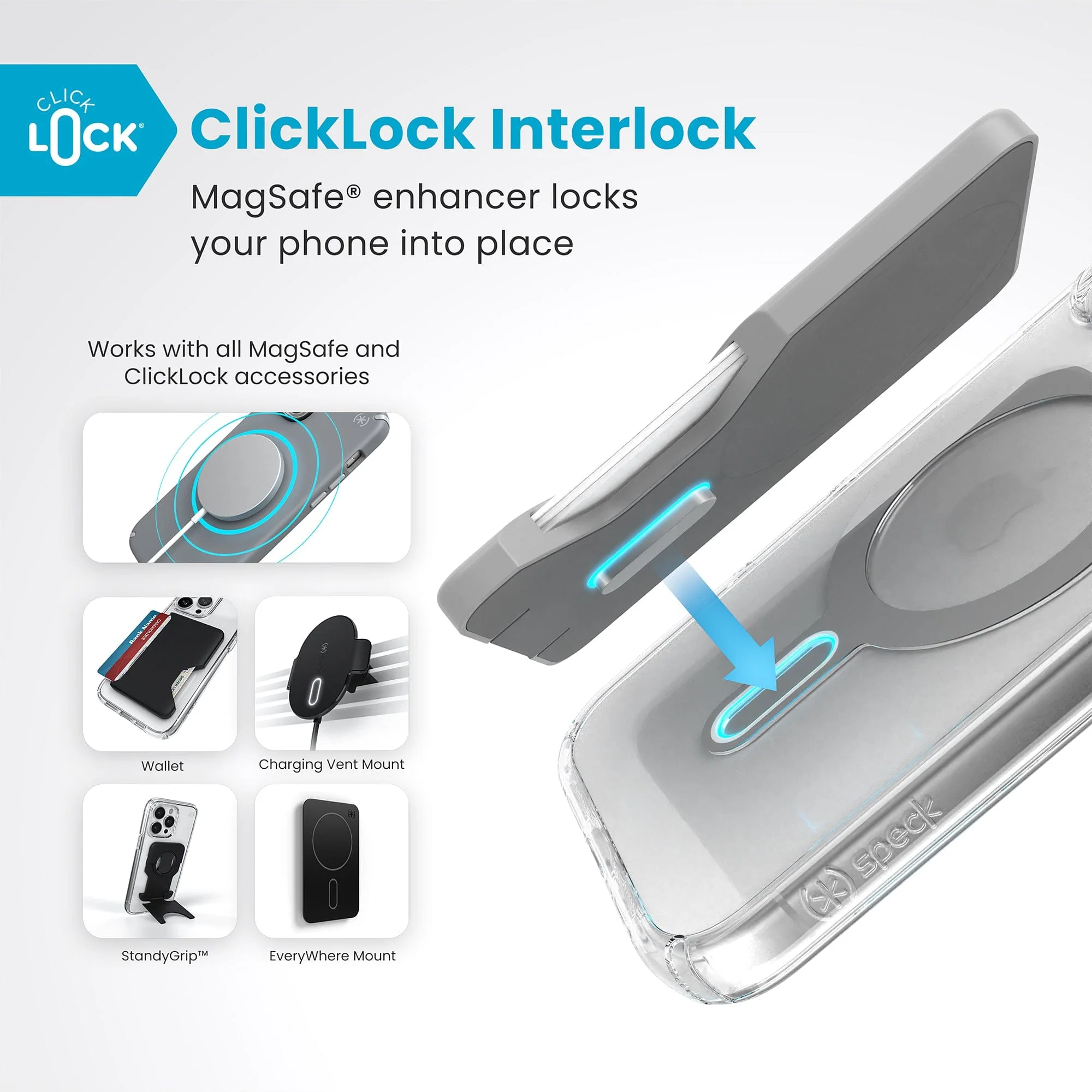 Presidio Perfect-Clear MagSafe with ClickLock Apple iPhone 16 Case - Image 2