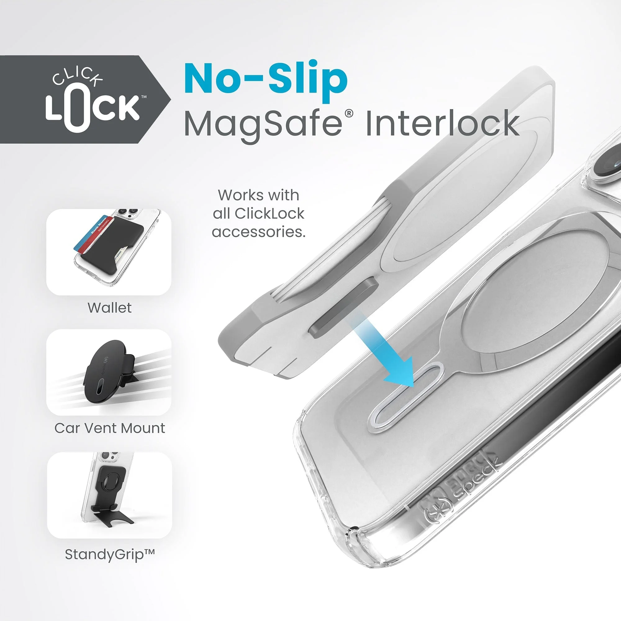 Presidio Perfect-Clear MagSafe with ClickLock iPhone 15 Pro Cases - Image 2