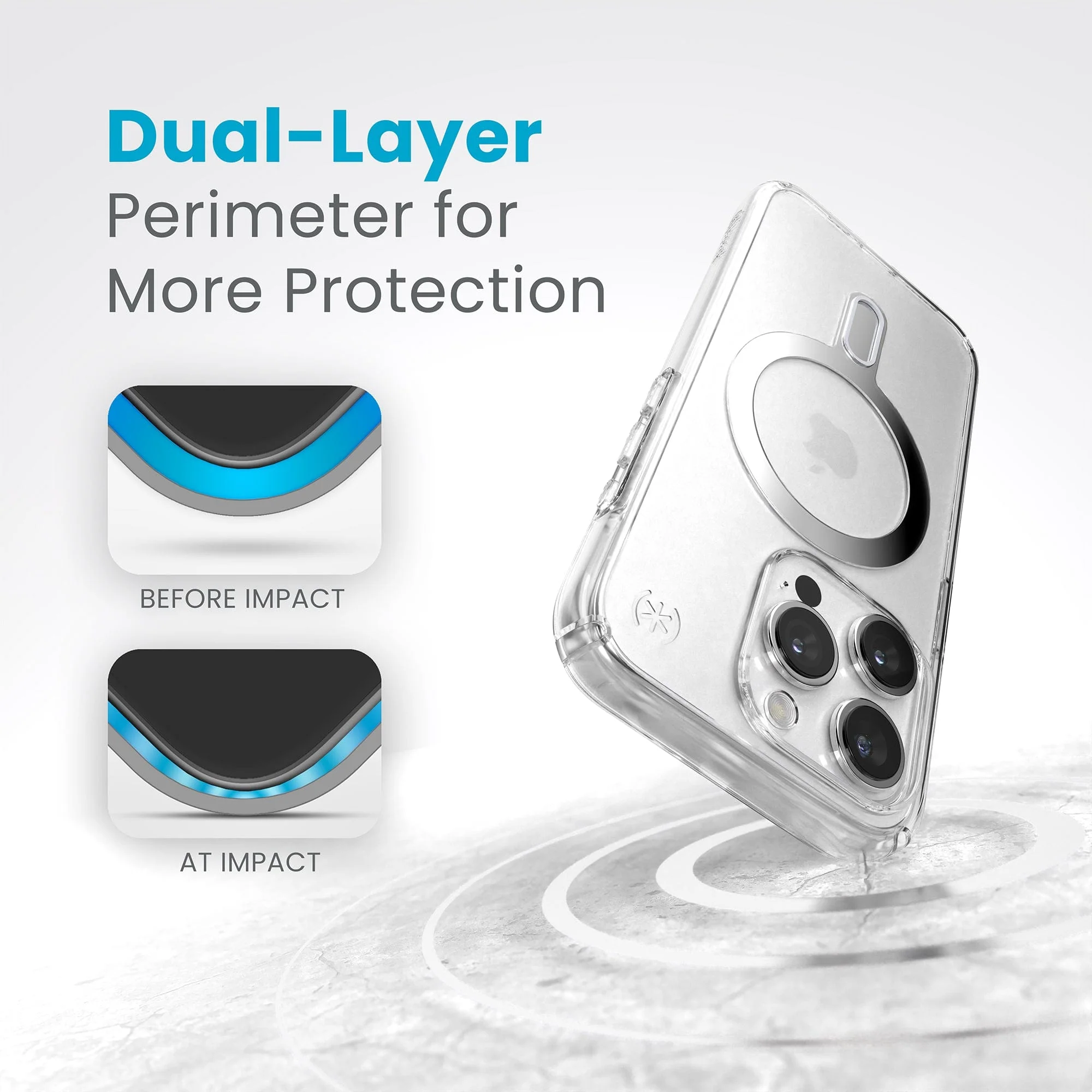 Presidio Perfect-Clear MagSafe with ClickLock iPhone 15 Pro Cases - Image 3