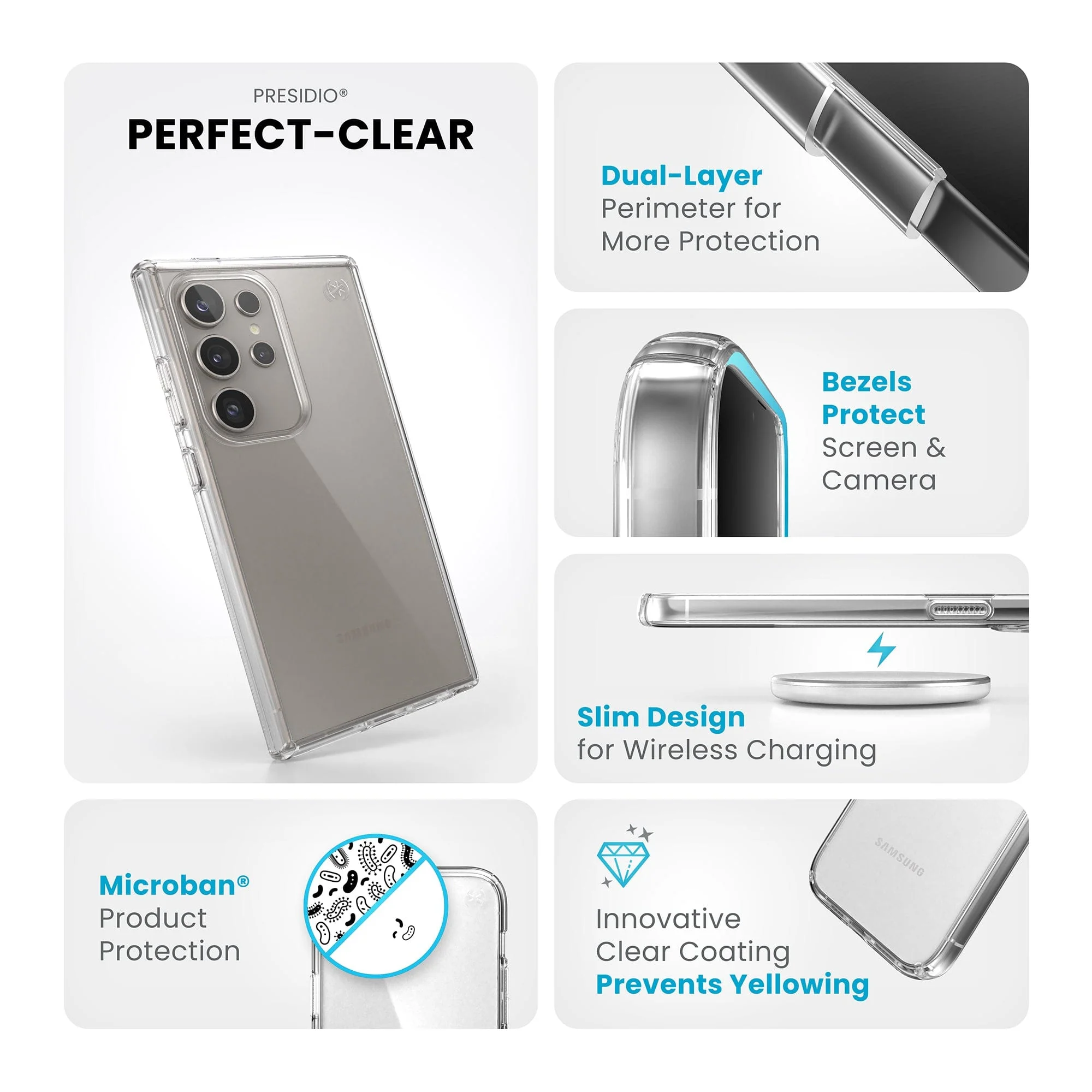 Presidio Perfect-Clear Samsung Galaxy S24 Ultra Cases - Image 9
