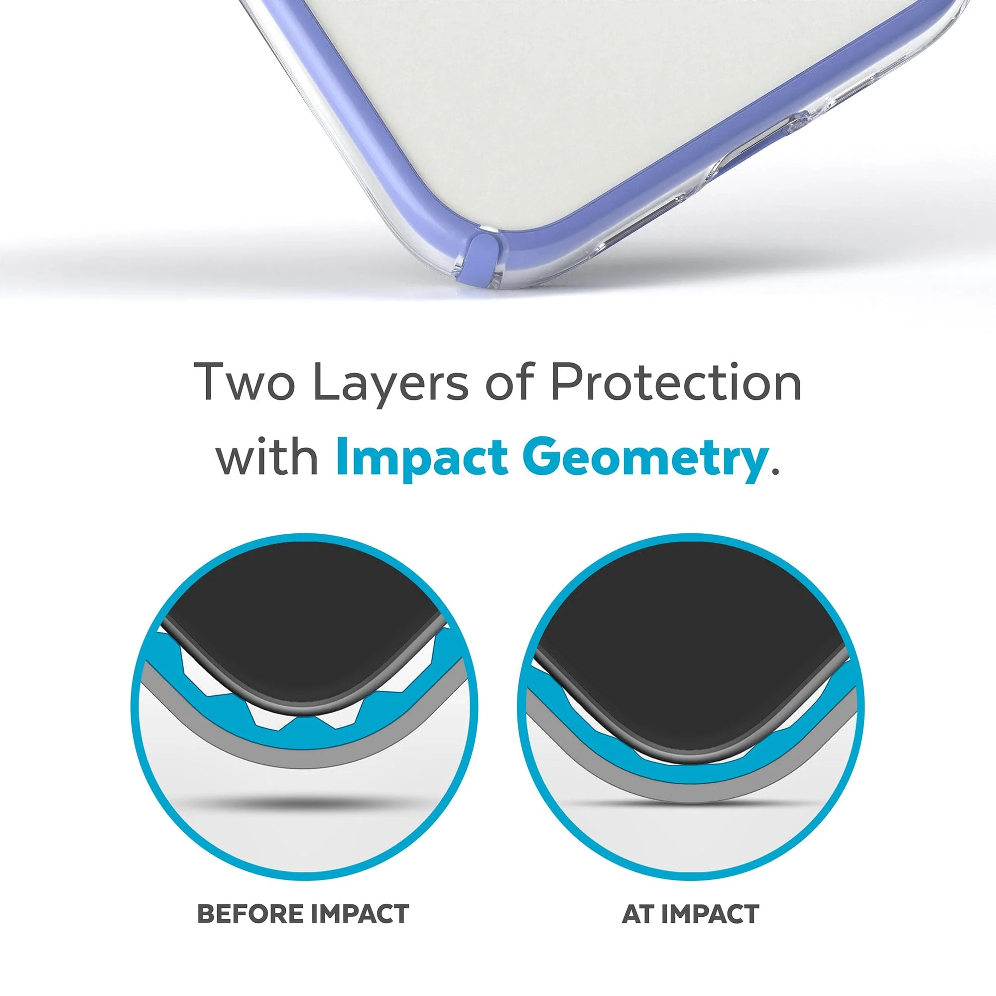 Presidio Perfect-Clear with Impact Geometry iPhone 14 Pro Cases - Image 3