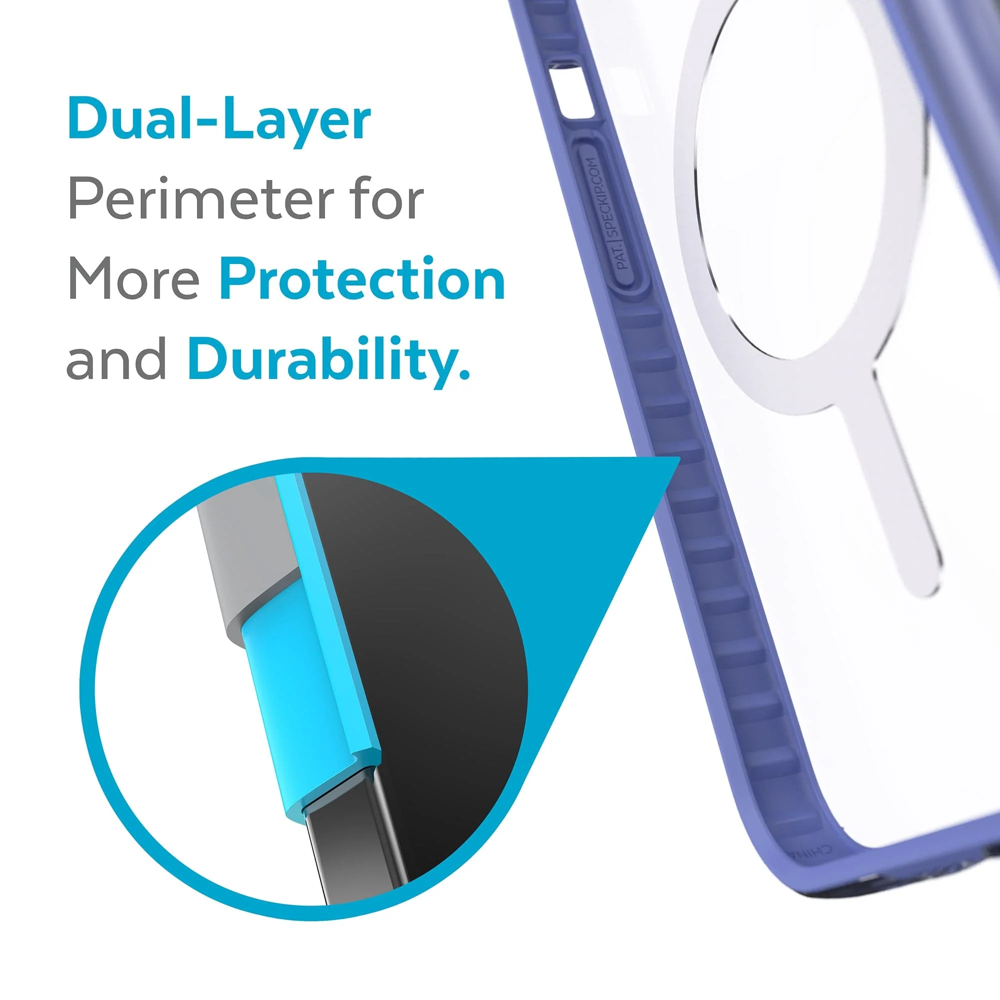 Presidio Perfect-Clear with Impact Geometry MagSafe iPhone 13 Pro Max Cases - Image 3