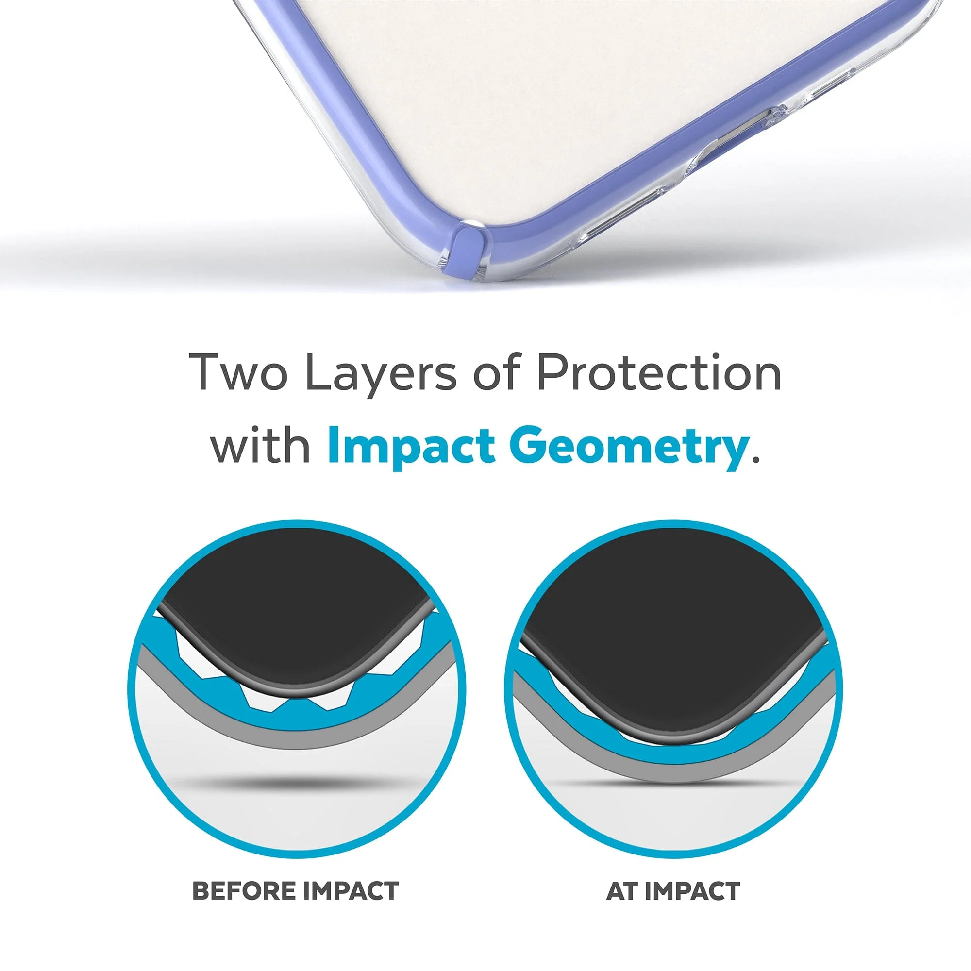 Presidio Perfect-Clear with Impact Geometry MagSafe Apple iPhone 14 Case - Image 3