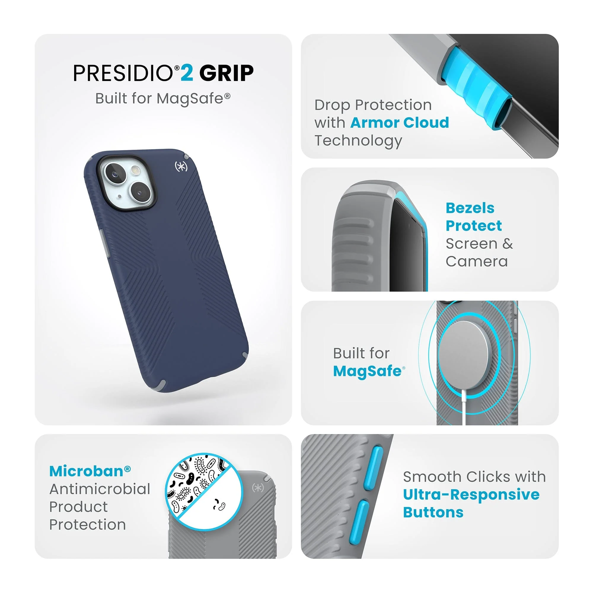 Presidio2 Grip MagSafe Apple iPhone 15 Case - Image 18