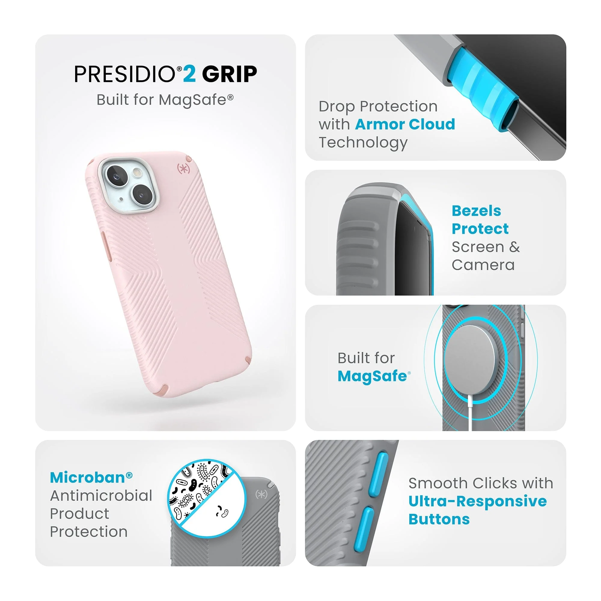 Presidio2 Grip MagSafe Apple iPhone 15 Case - Image 27