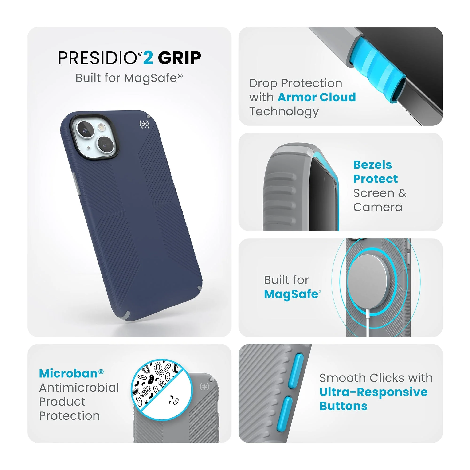 Presidio2 Grip MagSafe iPhone 15 Plus Cases - Image 27