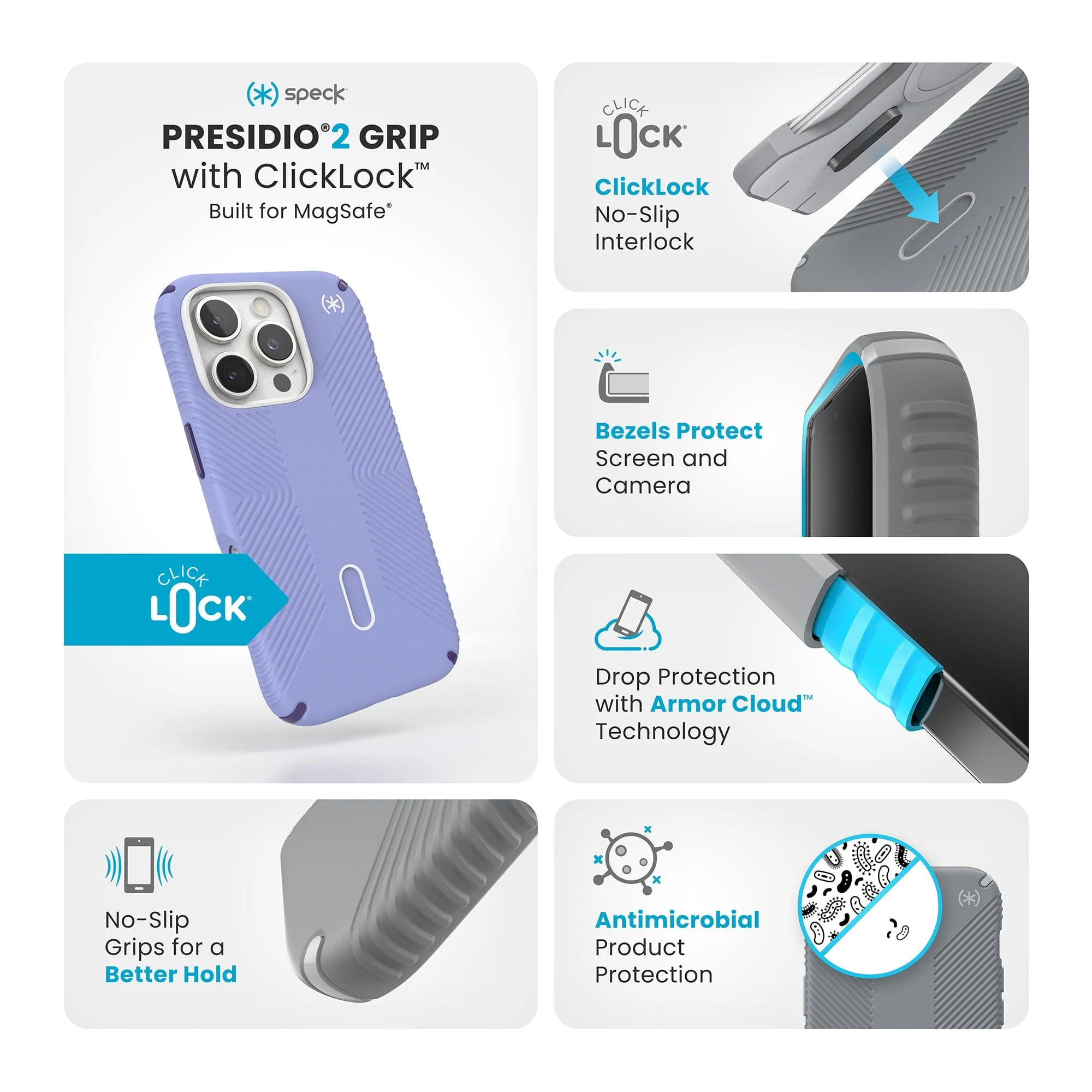 Presidio2 Grip MagSafe with ClickLock Apple iPhone 16 Pro Case - Image 20