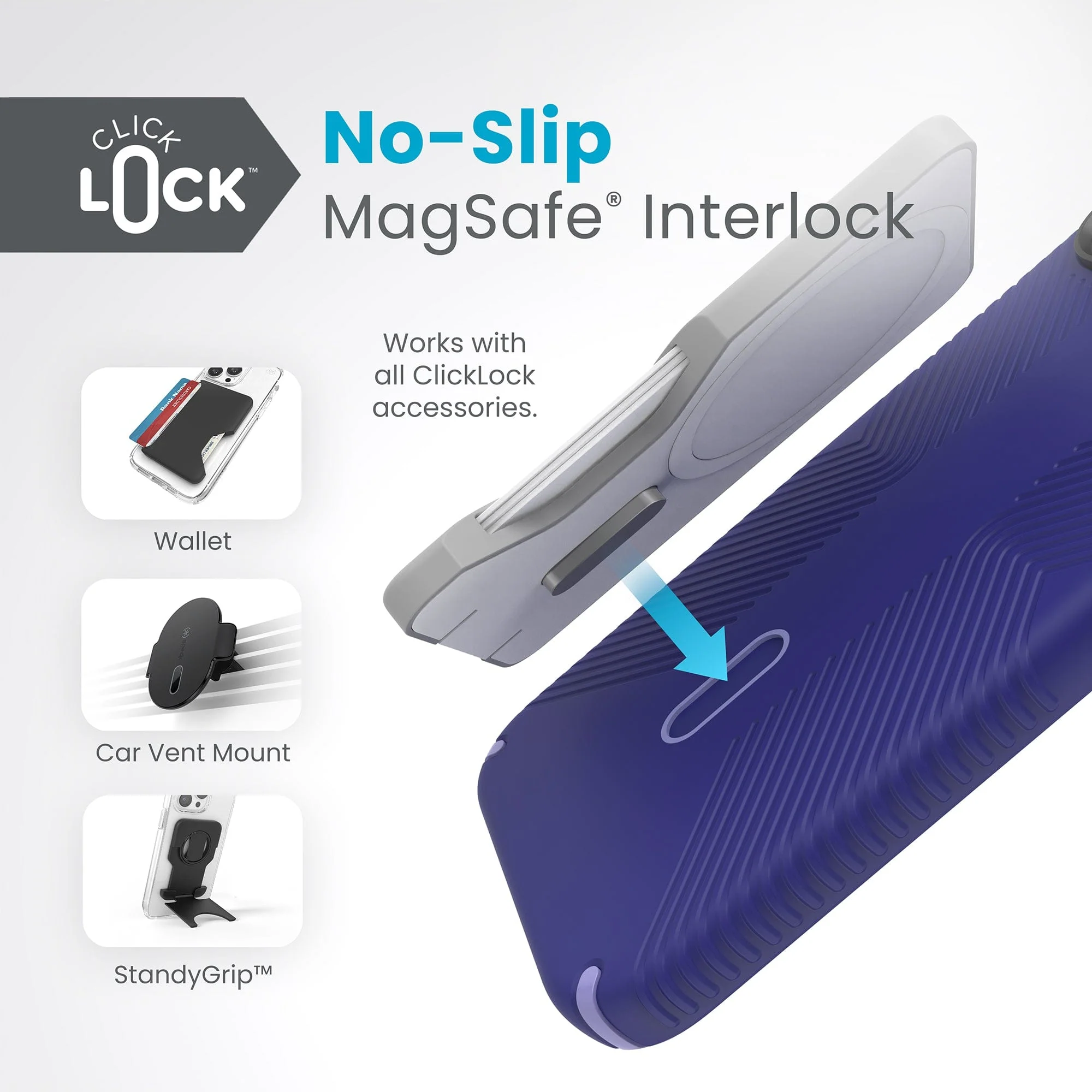 Presidio2 Grip MagSafe with ClickLock iPhone 15 Plus Cases - Image 2