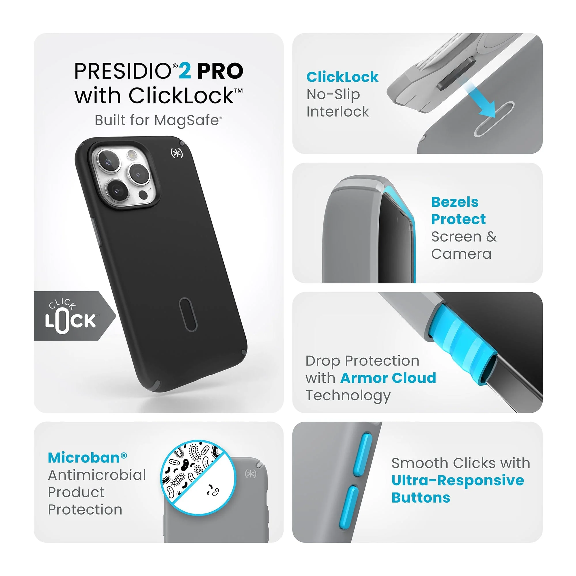 Presidio2 Pro MagSafe with ClickLock iPhone 15 Pro Max Cases - Image 18
