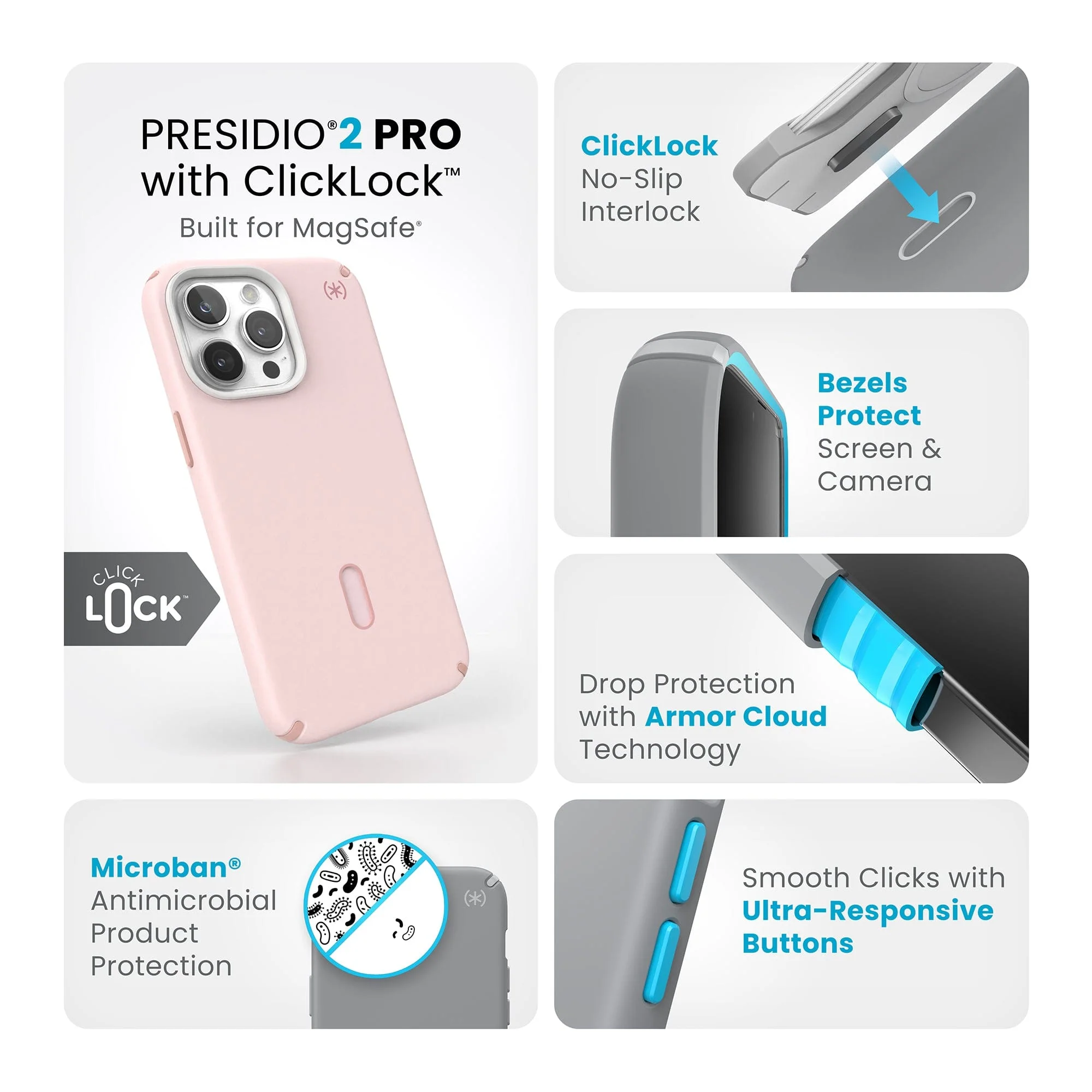 Presidio2 Pro MagSafe with ClickLock iPhone 15 Pro Max Cases - Image 36