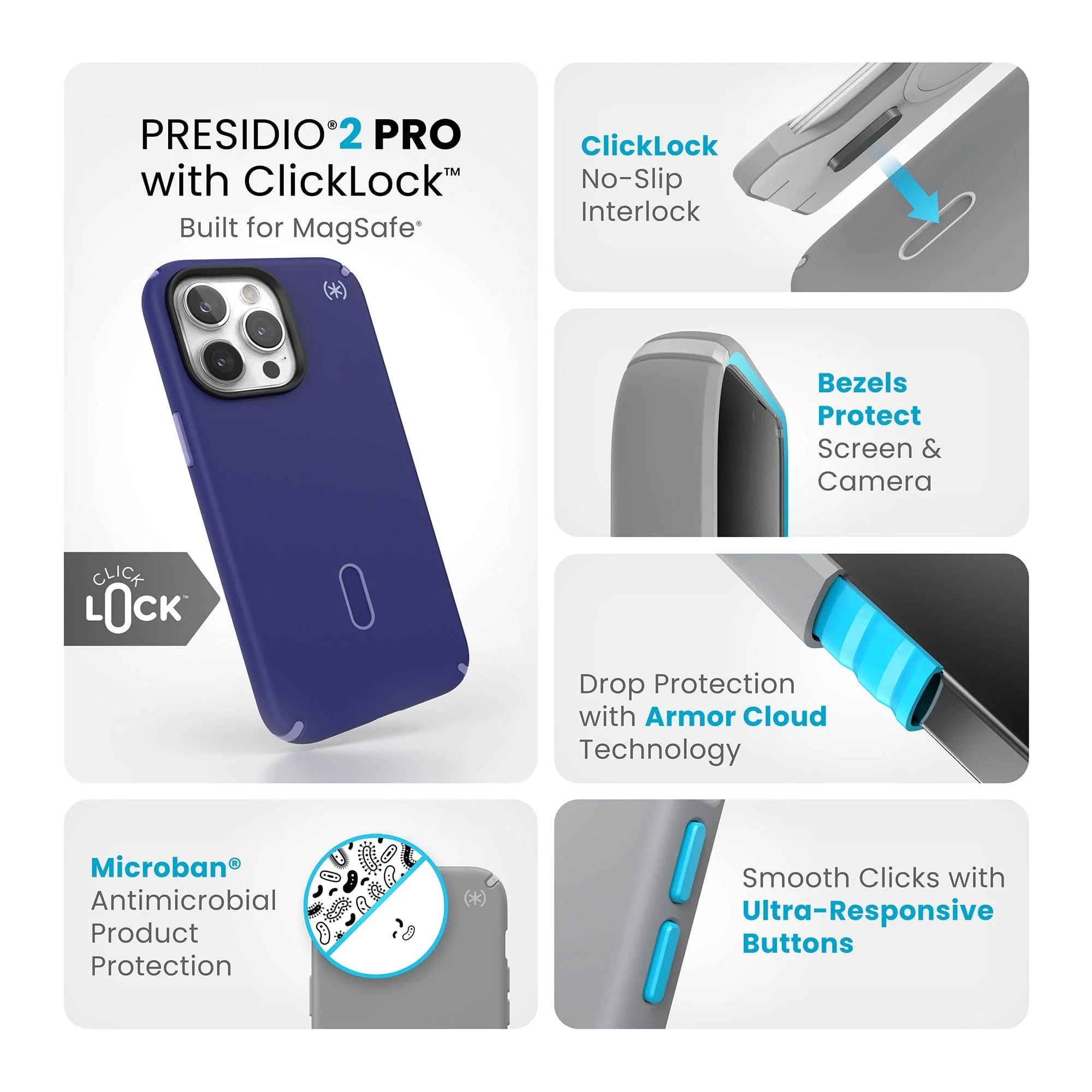 Presidio2 Pro MagSafe with ClickLock iPhone 15 Pro Max Cases - Image 45