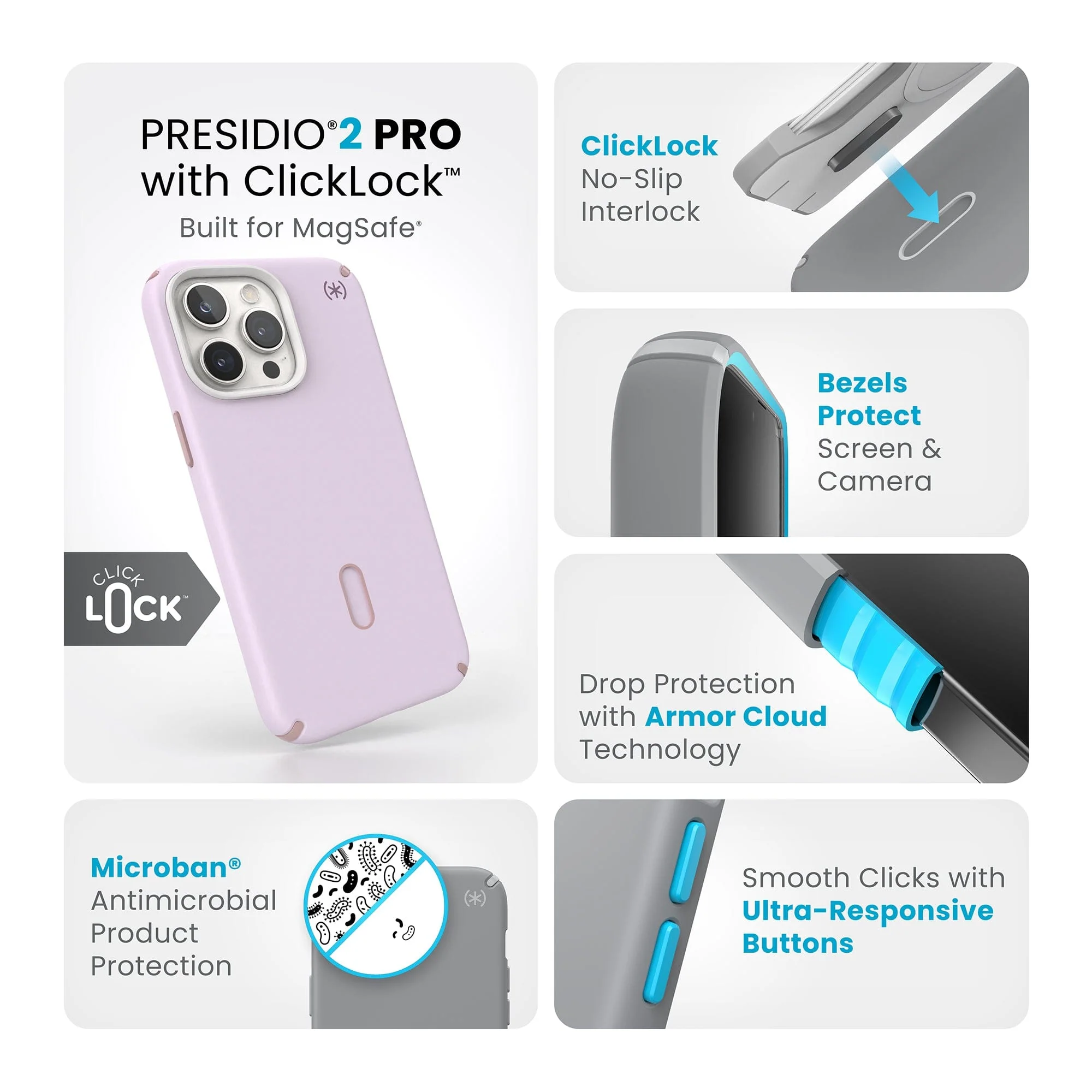 Presidio2 Pro MagSafe with ClickLock iPhone 15 Pro Max Cases - Image 72